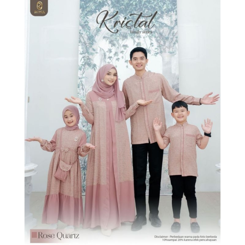RIHAIA | Sarimbit Keluarga Terbaru 2024 Kristal Family Series by Rona Hijab