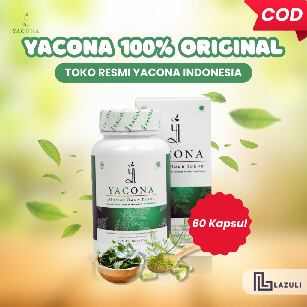 

Yacona Mini Original 100% Turunkan Gula Darah Tinggi Secara Alami Isi 60 Kapsul - Teh Sosro Celup Daun Teh Alami
