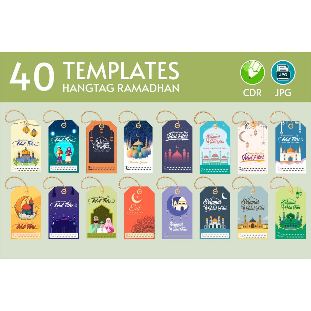 HANG TAG IDUL FITRI - TAG IDUL FITRI - IDUL FITRI TAG - IDUL FITRI HAMPERS