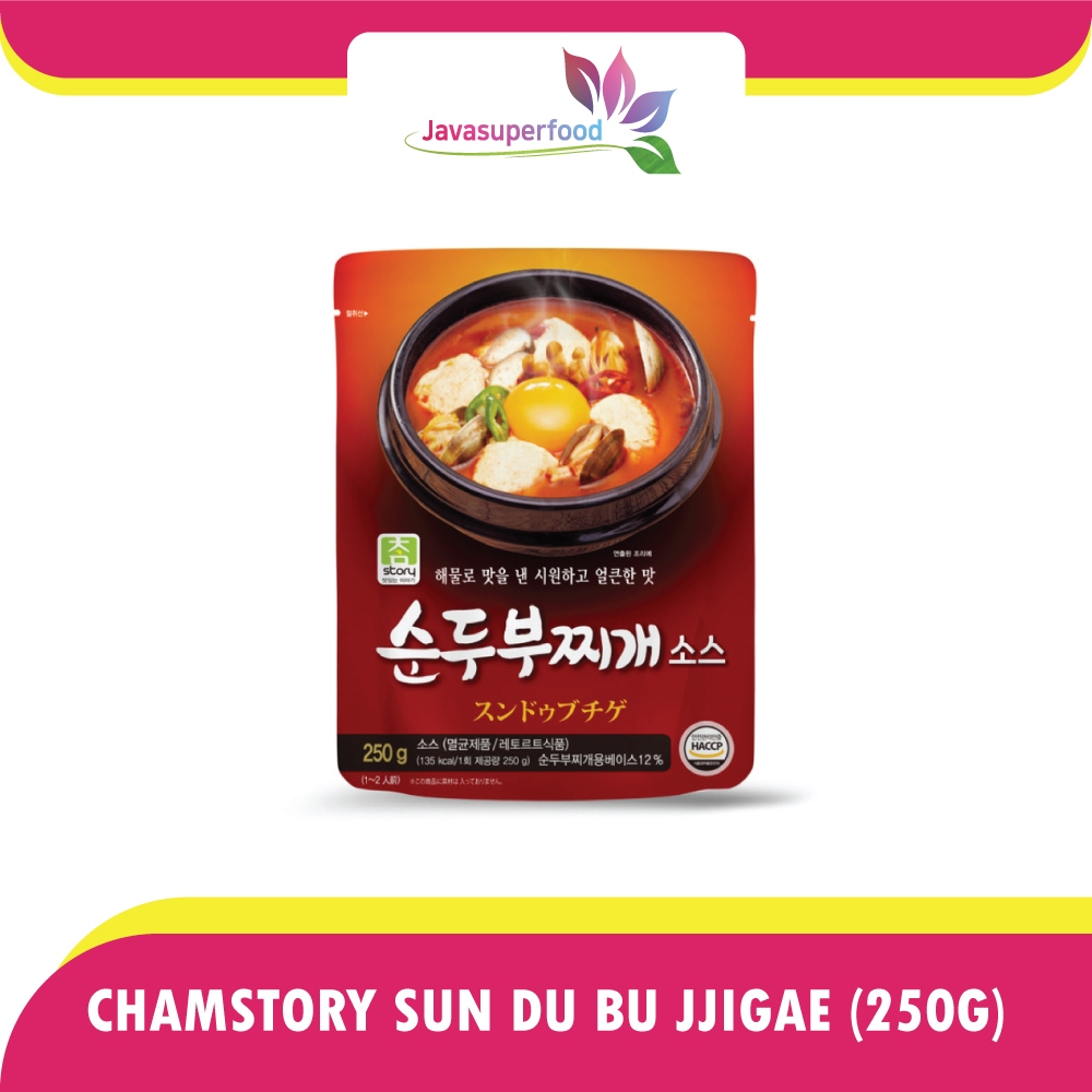 

Chamstory Sun Du Bu Jjigae Bumbu Rasa Seafood Soft Tofu Stew Stock 250g