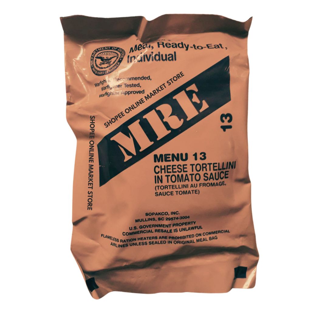 

MRE ransum tentara amerika menu 13
