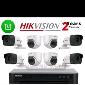 Paket Cctv HikVision 2 Mp 8 Chanel 8 Camera+Pemasangan