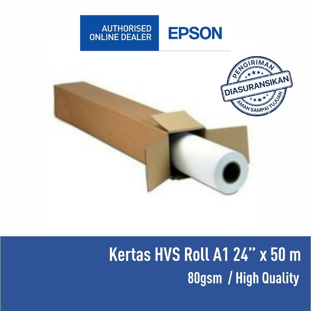 

KERTAS HVS ROLL A1 80G 24" 24 INCI High Quality