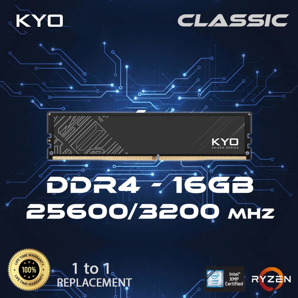 RAM PC KAIZEN DDR4 16GB PC 25600 / 3200 MHz RAM KOMPUTER 1.2v 16GB