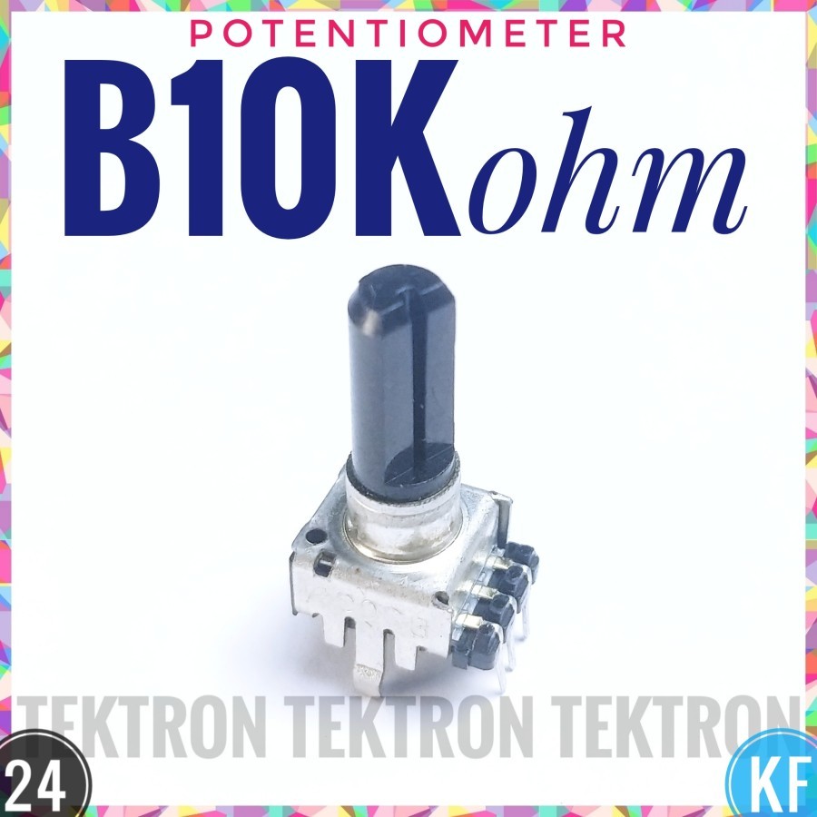Potentiometer B10K 3pin Mono B10Kohm 10Kohm Potensio Asli ORI