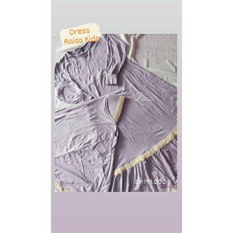 Gamis Set Hijab Anak Raisa