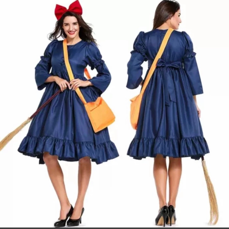 kiki delivery service witch women adult costume ghibli | kostum penyihir layanan pengiriman wanita d
