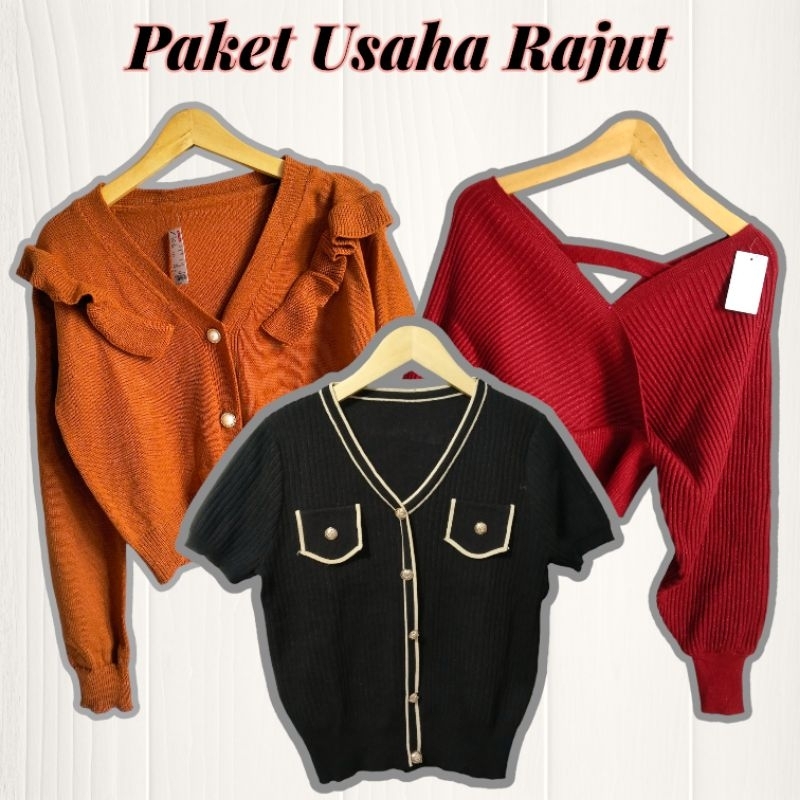 PAKET USAHA RAJUT/PAKET USAHA CARDIGAN/PAKET USAHA KNIT TEBAL
