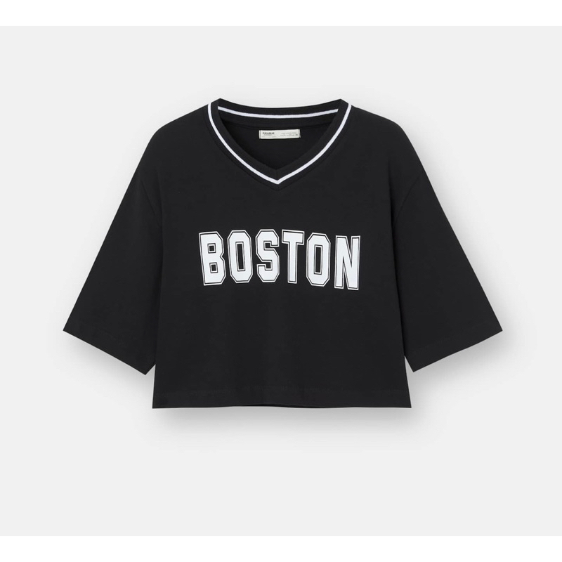 KAOS CROP BOSTON PULL & BEAR JASTIP