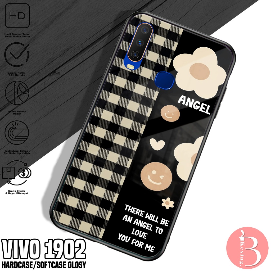 Case VIVO 1902 - Casing VIVO 1902 Motif BUNGA - Silikon Hp VIVO 1902 - 2D Hardcase Glosy - Kesing Hp