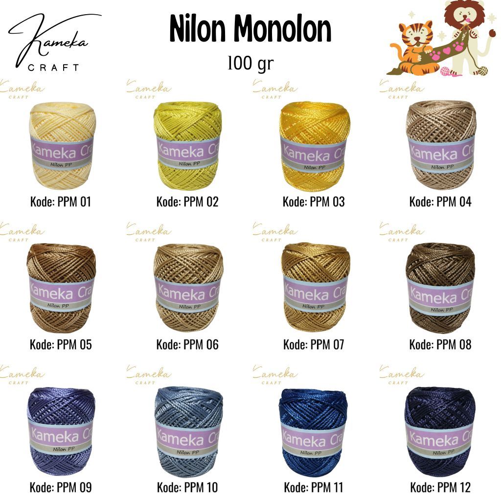 Nilon PP Monolon Premium/ Benang Rajut (PPM)