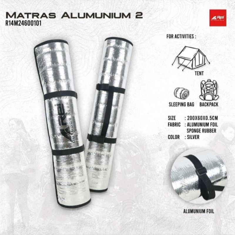 matras aluminium foil arei outdoorgear/matras camping/matras yoga