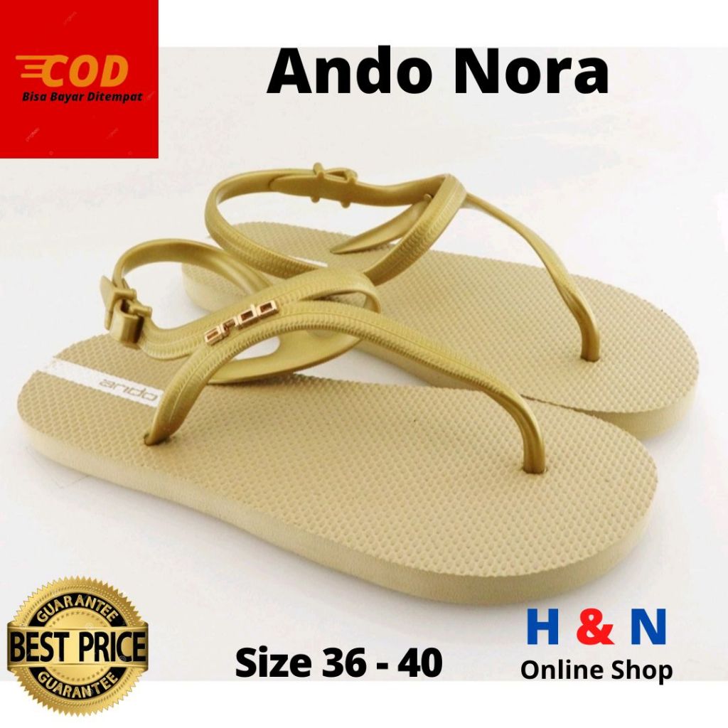 DISKON H&N Online Shop - Sandal Strappy Wanita ANDO NORA - Size 36-40