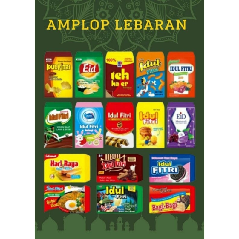 

Amplop Lebaran Unik Kertas Amplop THR Idul Fitri Motif Gambar Lucu