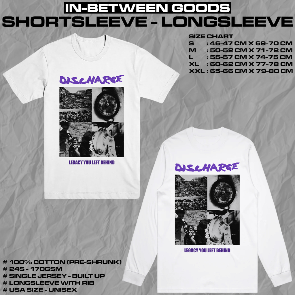 DISCHARGE - LEGACY YOU LEFT BEHIND | T-SHIRT | LONGSLEEVE | BAND MERCH
