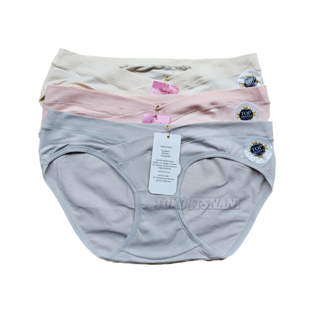Cd Hamil Sorex 1134 Mini Model Pinggul | Celana Dalam Bumil Sorex Bahan Katun