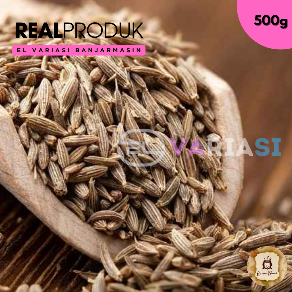 

500g || Jintan Putih Cumin Seed Import / Rempah Bumi / Herbal Organik By. EL Variasi