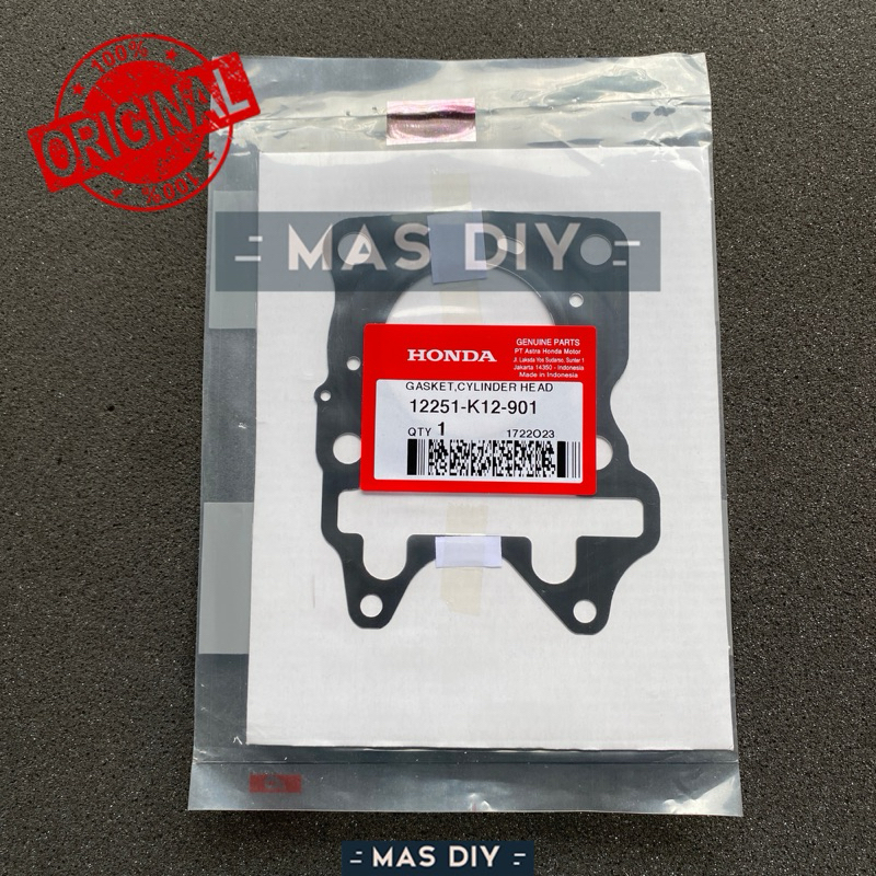 12251K12901 Paking Gasket Head Kop Deksel Atas Vario 125 Old New Ori AHM