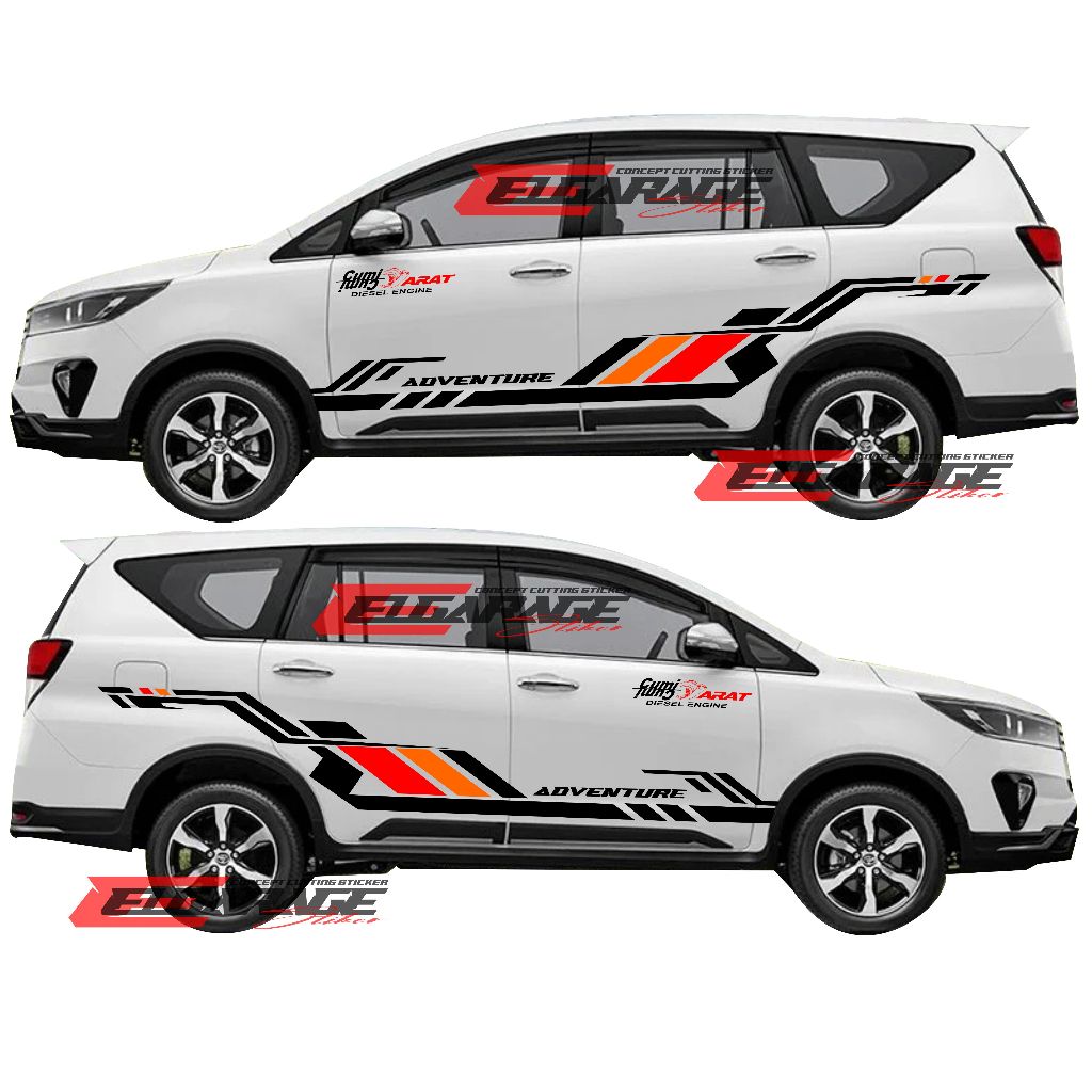 sticker mobil kijang inova sticker cutting body samping kijang innova sticker mobil innova reborn te
