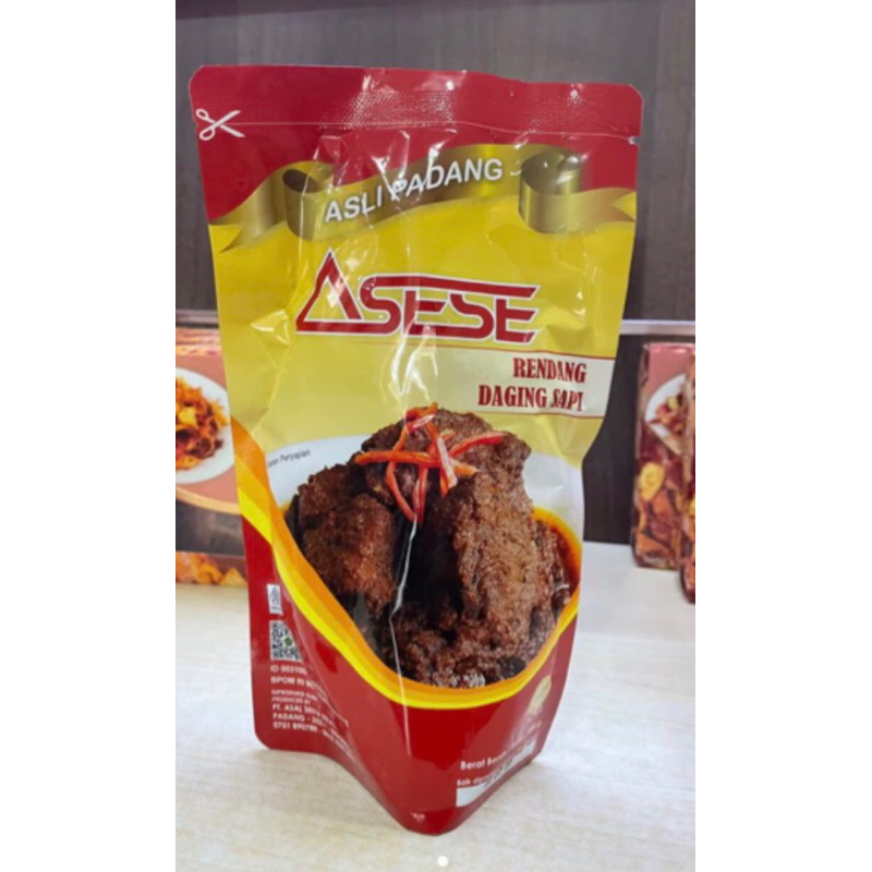 

RENDANG DAGING SAPI PADANG ASLI ASESE- 500 GRAM