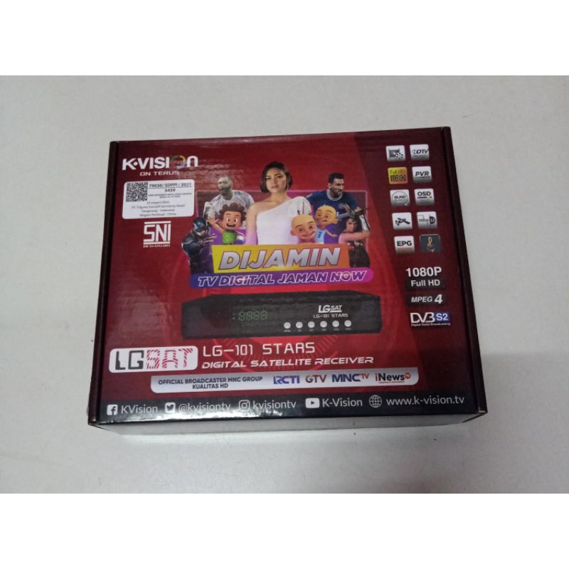 RECEIVER LG SAT STAR LG101 TV NASIONAL Lengkap Siaran TV Nasional
