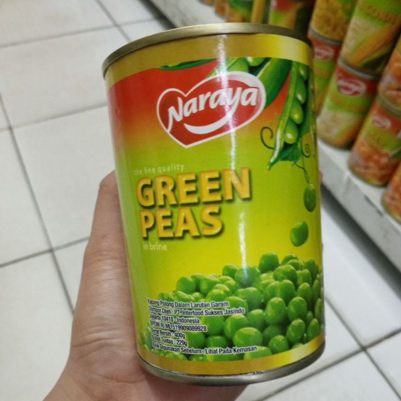 

Naraya Green peas 400gr