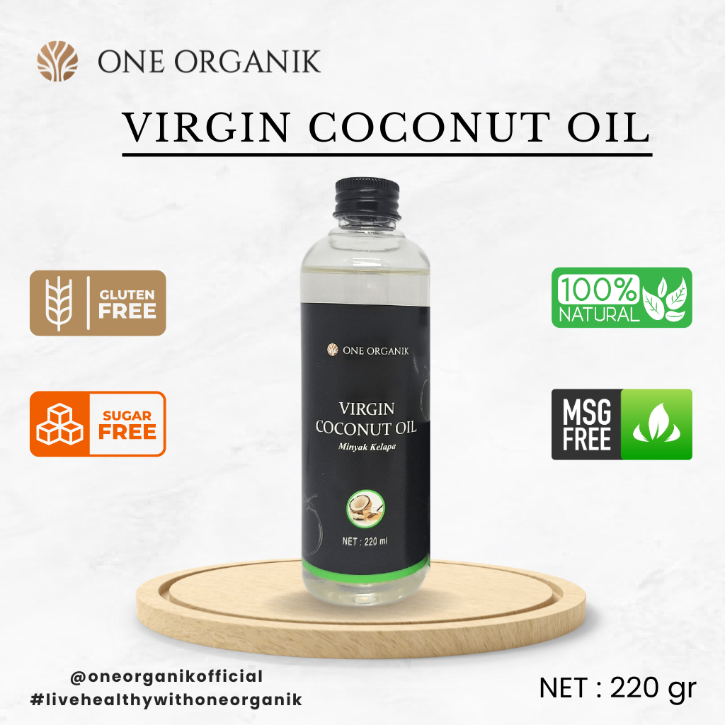 

One Organik - Virgin Coconut Oil VCO - Minyak Kelapa Murni 100% | (220 ml)