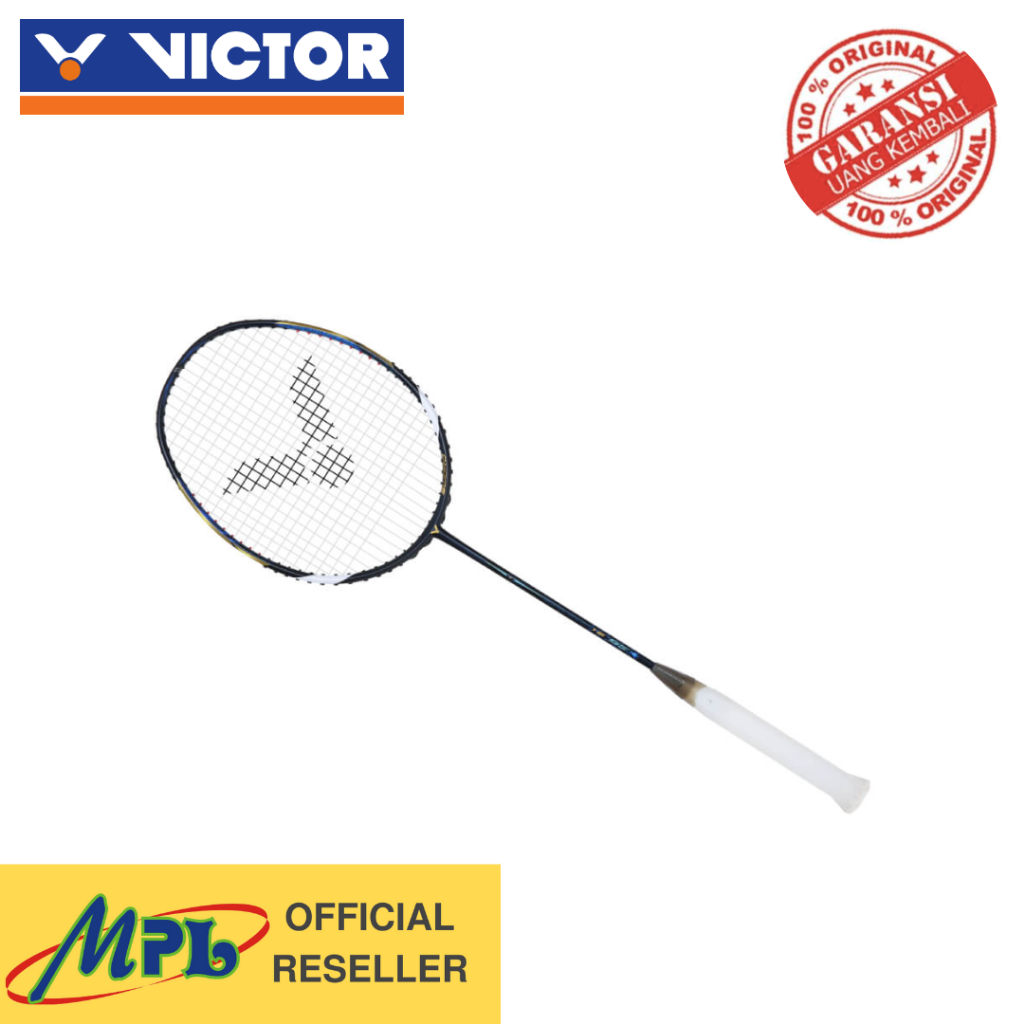 RAKET REKET BADMINTON VICTOR BRAVE SWORD 12 SE B+GRIP HITAM + GRIP 253-3 P + VBS-66N + TAS