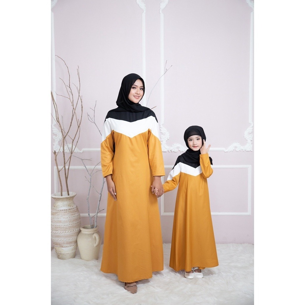 Two Mix - Raya Collection - Gamis Anak dan Dewasa Lebaran - Baju Muslim Anak dan Ibu Couple 221901