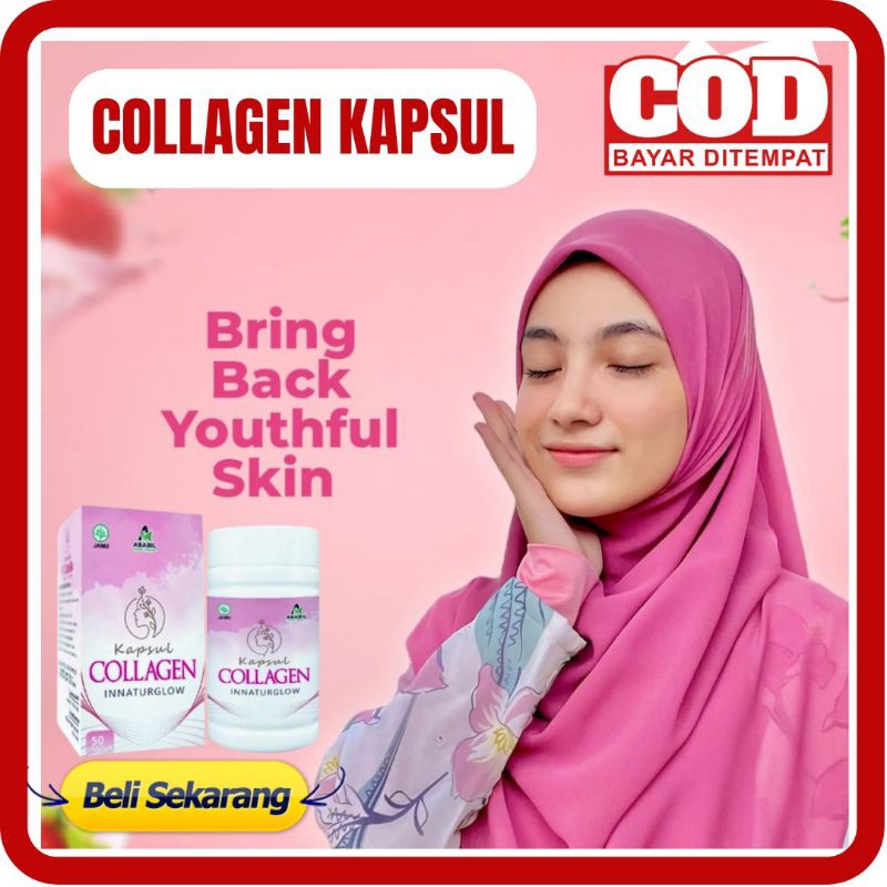[BISA COD] COLLAGEN KAPSUL INNATURGLOW ISI 5 COLAGEN KAPSUL BPOM KAPSUL PEMUTIH BADAN COLAGEN FISH K