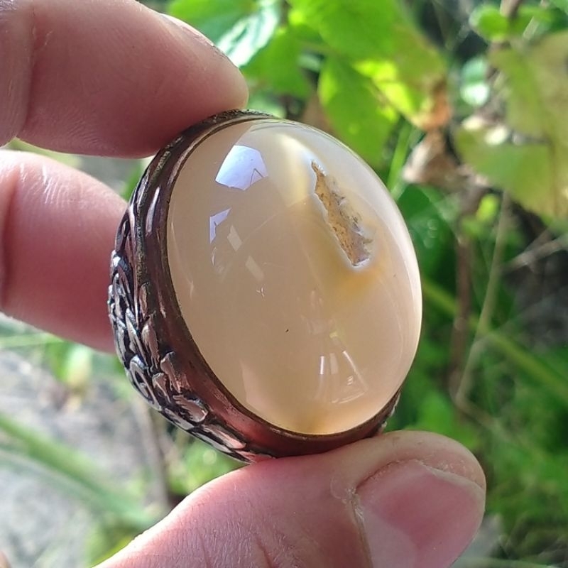 batu akik garut combong buhun klasik jumbo mania 32x26x14mm N A T U R A L LEBIH ASIK