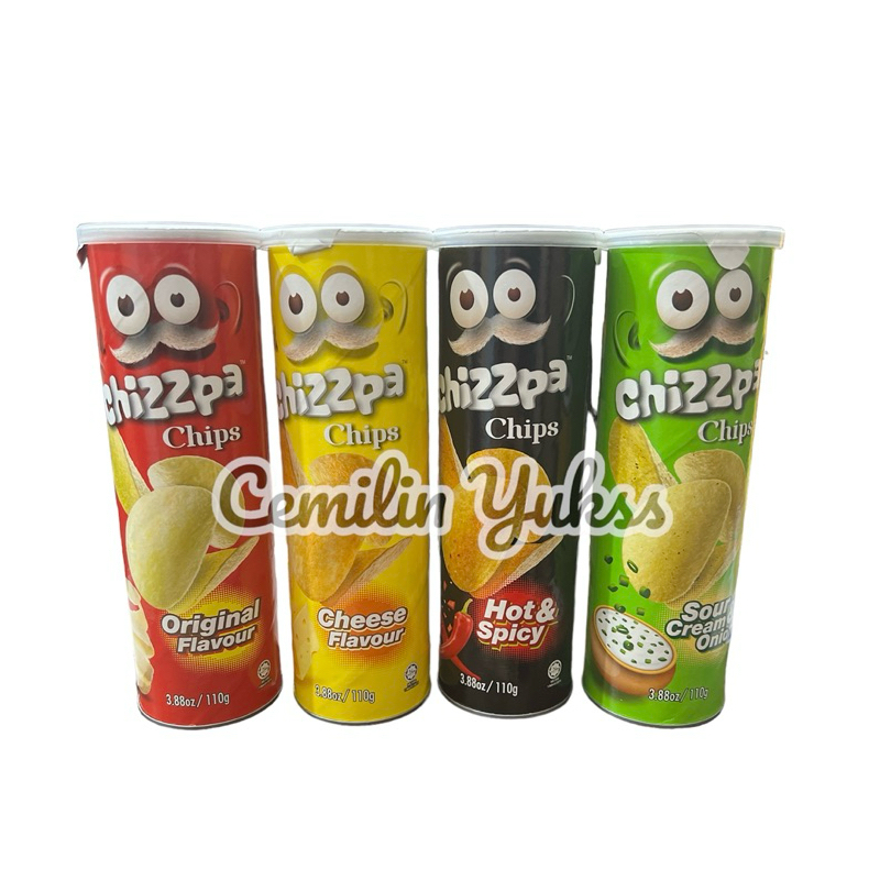 

Chizzpa Chips 110g Potato Chips Malaysia Rasa Original Cheese Hot Spicy Sour Cream & Onion