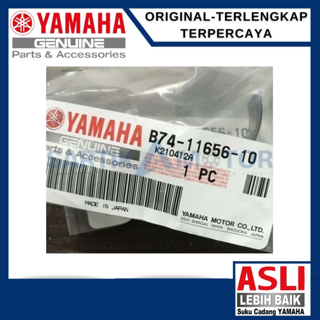 PLANE BEARING, CONNECTING ROD  XMAX OLD ORIGINAL YAMAHA (B74-11656-10) HITAM