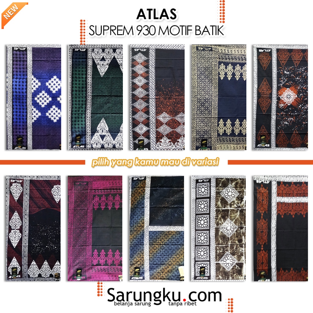 SARUNG ATLAS SUPER PREMIUM 930 BATIK