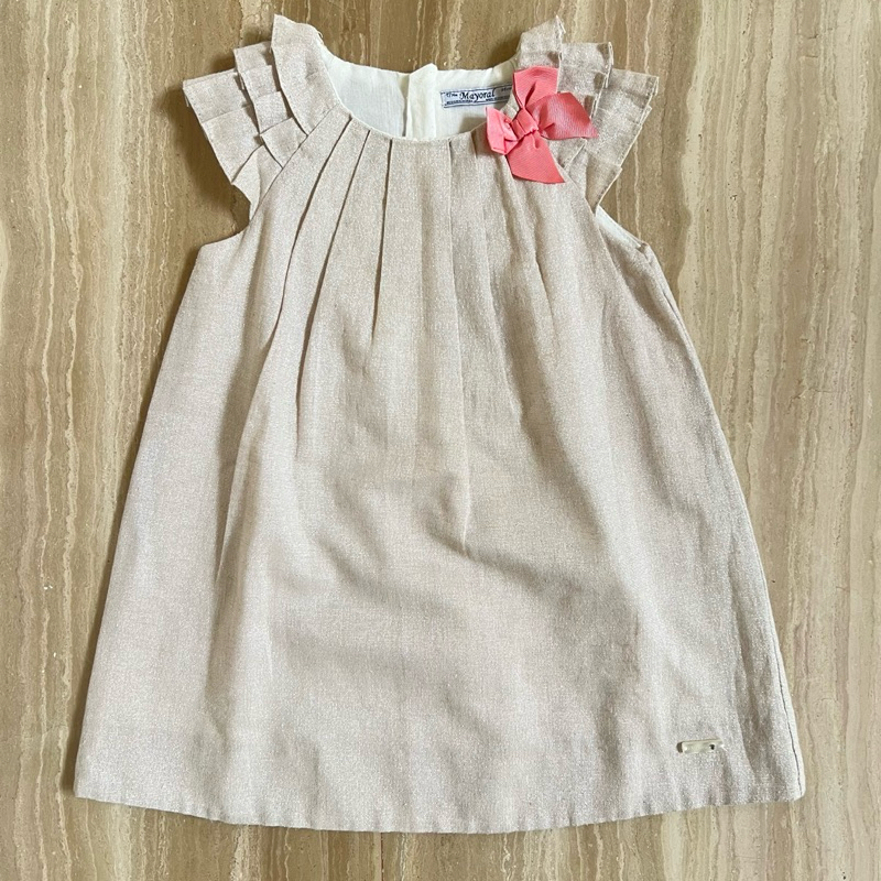 Preloved Hanya Dipakai 1x Mayoral spain Baby Girl Bayi Perempuan Dress Mewah Sz 36 months