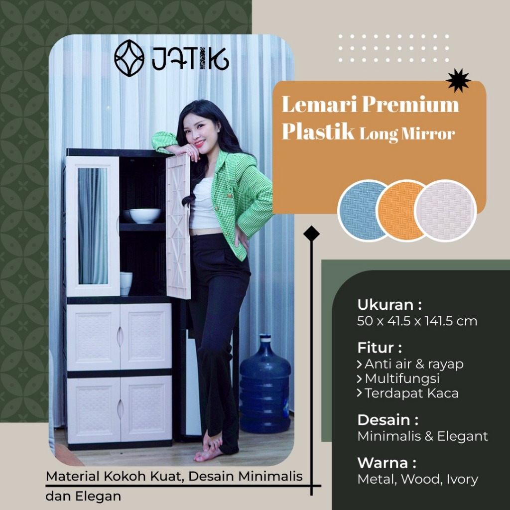 LEMARI PLASTIK LEMARI PAKAIAN SSN 6 PROMO LEMARI KACA DOUBLE KACA LEMARI ANAK