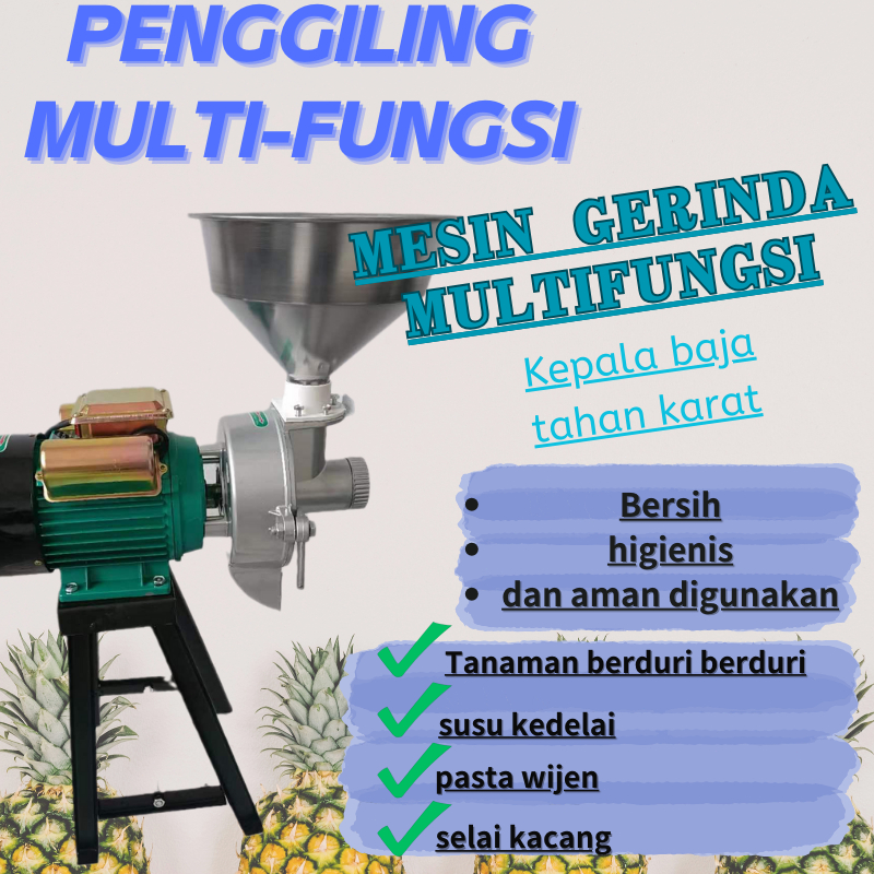 【Ready stok】Mesin Penggiling, Mesin Penggiling Stainless Steel, Pabrik Tepung, Mesin Penggiling, Mes