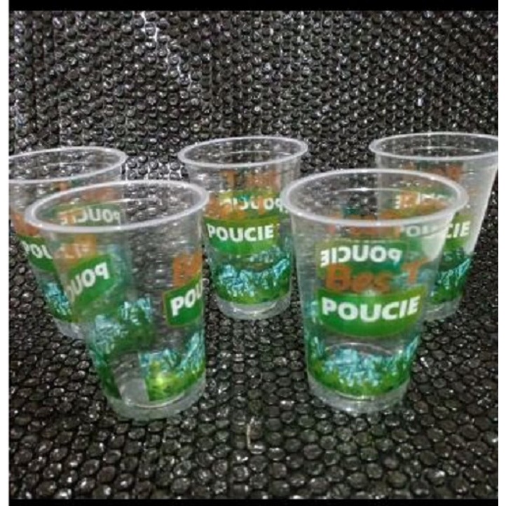 GELAS TEH UKURAN 16OZ ISI 50PCS CUP 16OZ MOTIF TEH P