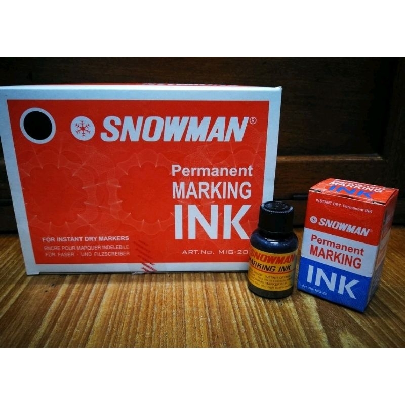 

Tinta Spido Permanent/Refill ink Snowman for whiteboard 12PCS