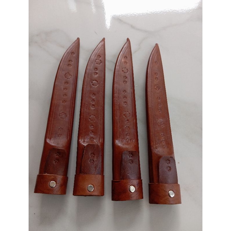 sarung pisau kulit sapi ukuran bilh 18 19 cm