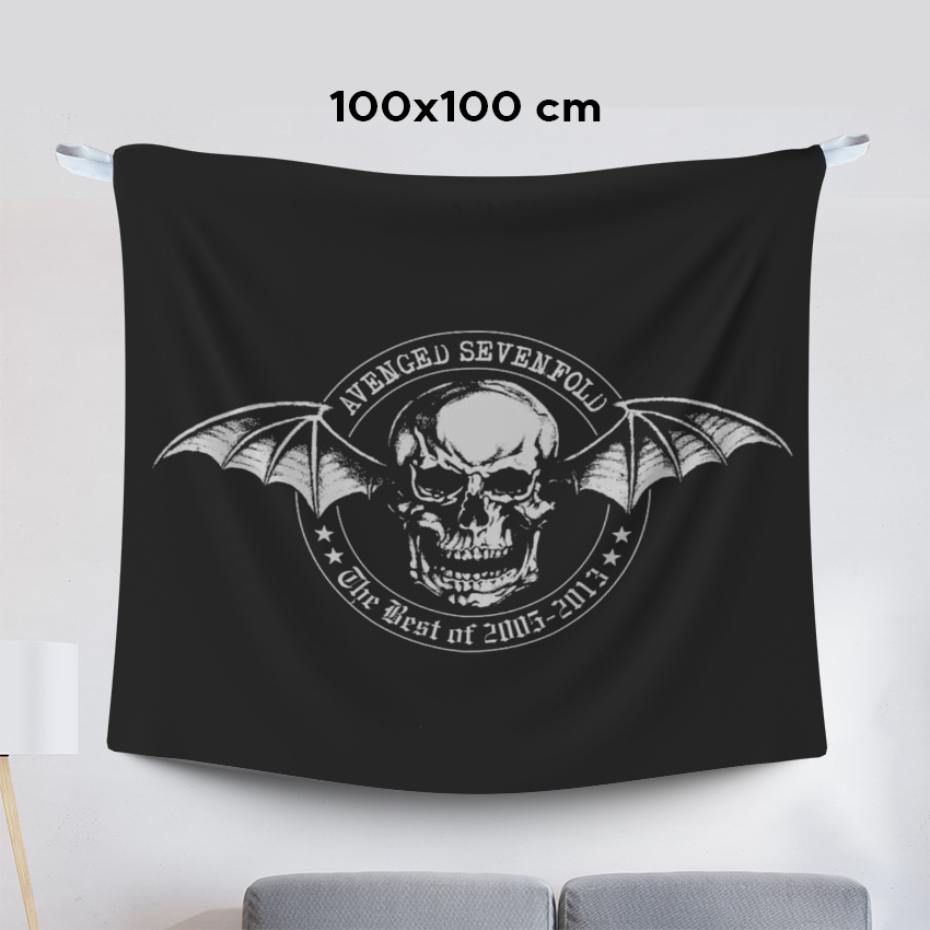 POSTER BENDERA BAND AVENGED SEVENFOLD BEST ALBUM HIASAN DINDING