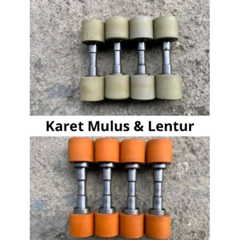 Roda pagar waterpom / Roda karet rel pagar / Roda bearing pagar