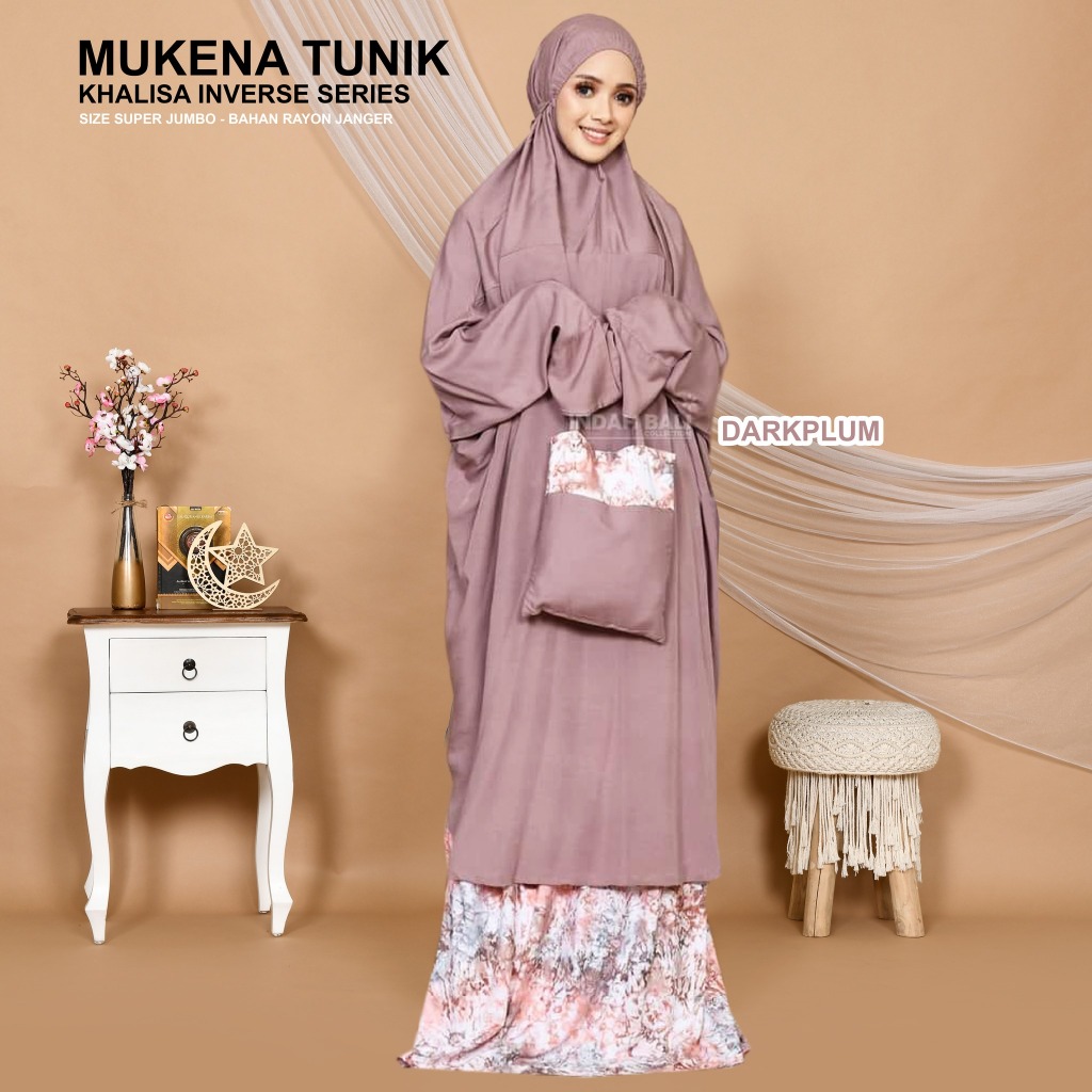 Mukena Tunik Khalisa dan Khalisa Inverse/Polos/Splash