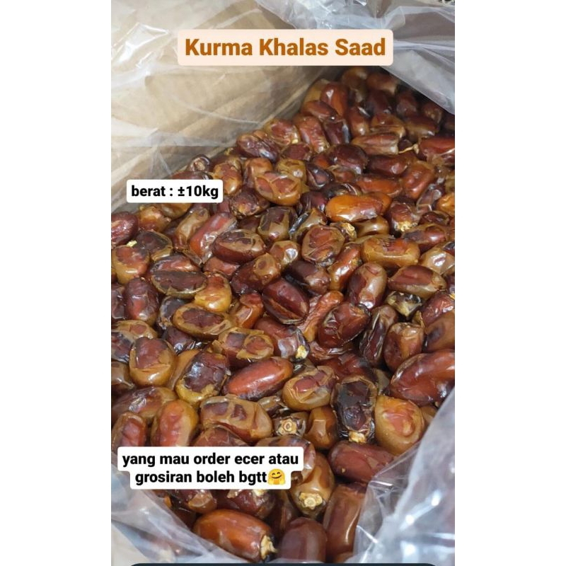 

KURMA KHALAS Saad / Kurma murah /kurma Grosir