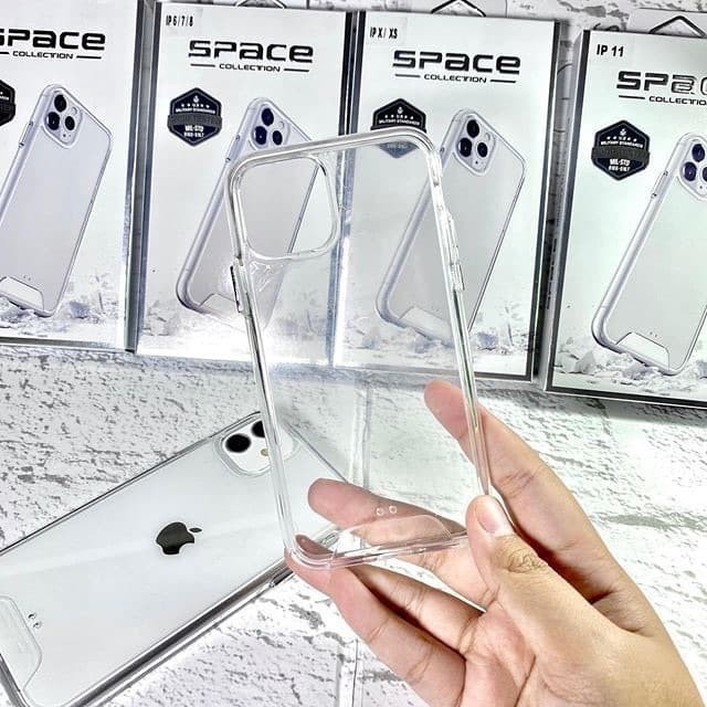 SPACE Original Case CLEAR Anti YELLOW iPhone 17 16 15 14 13 12 11 Promax Pro Xs Max XR X Plus + Mini