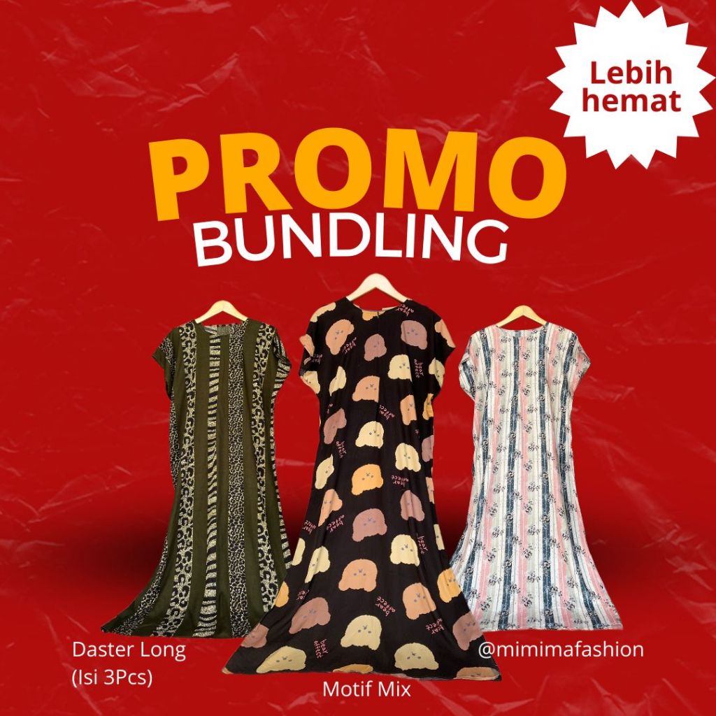 Paket Bundling Paket usaha Daster Long paket Usaha lebih hemat Paket usaha Grosir daster long