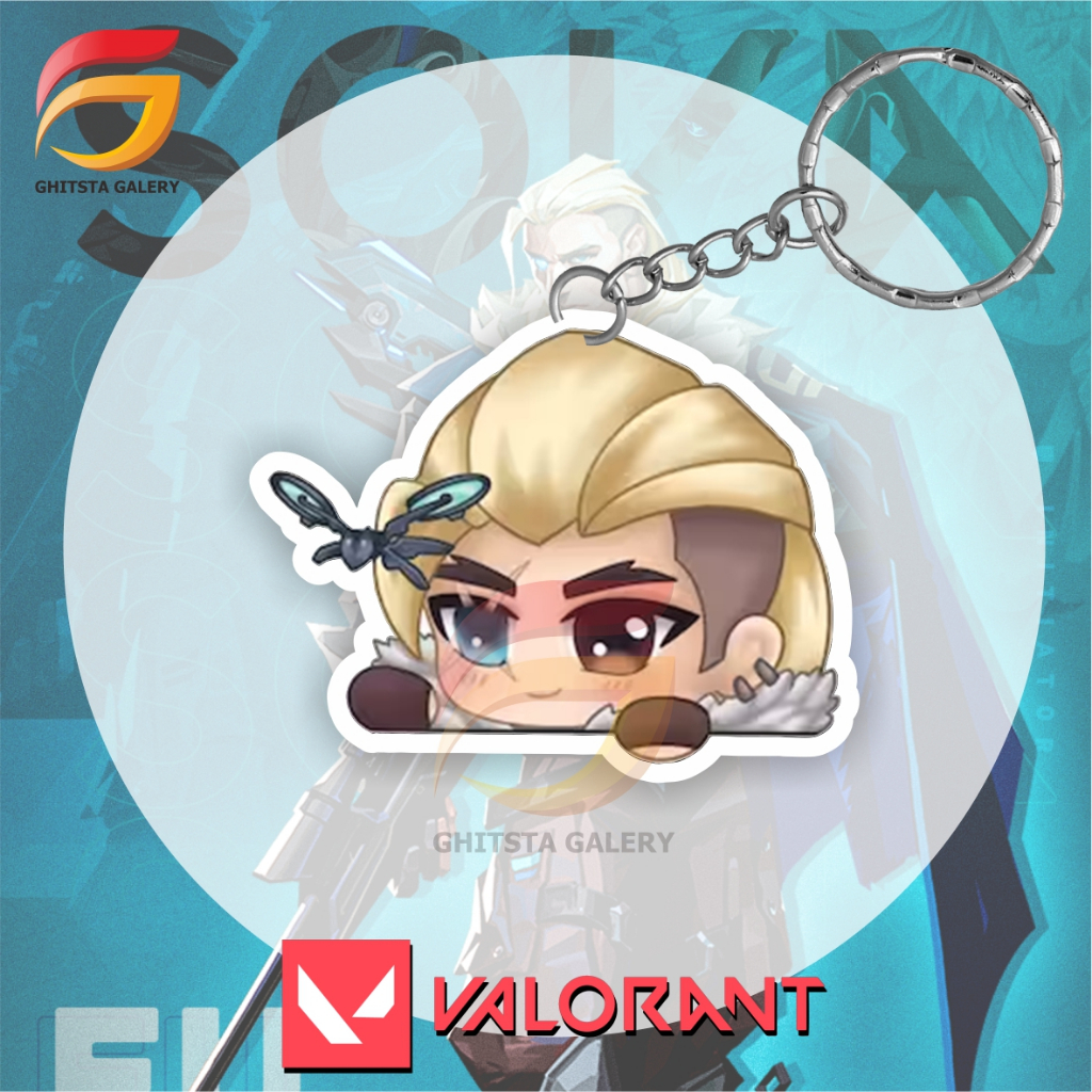 Gantungan Kunci SOVA Valorant - Gantungan Kunci Akrilik - Gantungan Kunci Game valorant - Gantungan 