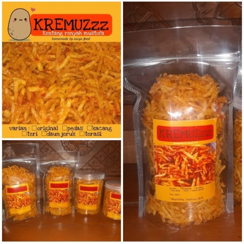 

Kering Kentang Mustofa kemasan toples kecil 500 ml