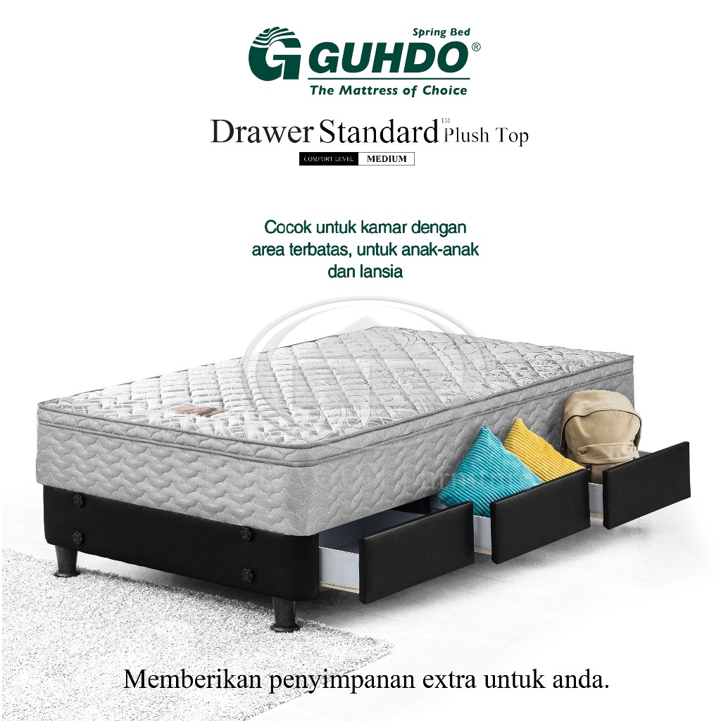 Spring bed Laci Standard PT 90, 100, 120, 140 - TANPA HB - Guhdo spring bed