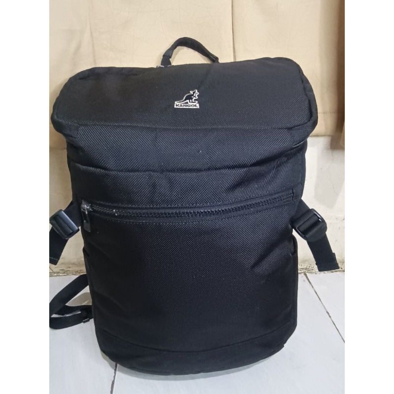 Tas Ransel Daypack Backpack Kangol Tabung Hitam 02034